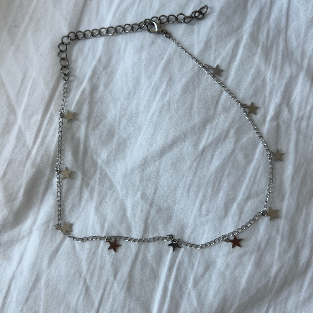 Silver star necklace